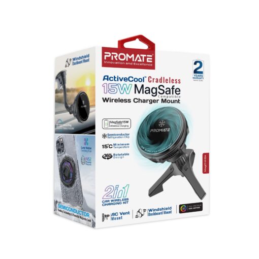 PROMATE MAGCHILL-GA 15W ActiveCool Cradleless Magsafe Compatible Wireless Charger - Image 7