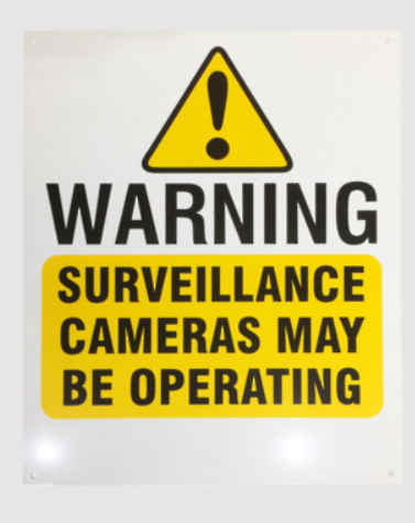 Arrowhead Large CCTV Camera Warning Signs on sale