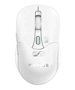 PROMATE SAMO.WHT Rechargeable Wireless Mouse with Bluetooth and RF on sale