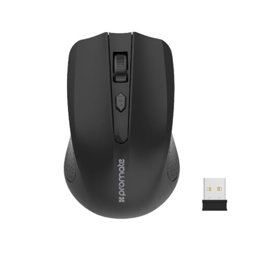 PROMATE CLIX-8.BLK Ergonomic Wireless Mouse - Image 6