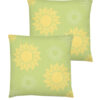 Nueva Vida Olive Sunflower Motif Cushion, 18" x 18", Set of 2 on sale