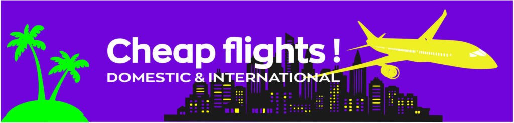 Books cheap flights at Digishop.