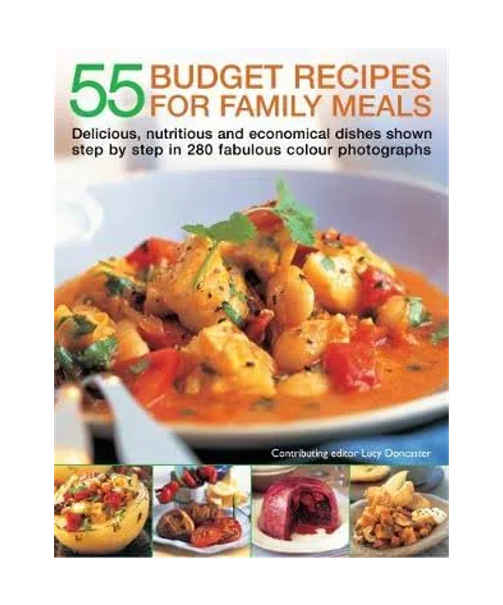 55 Budget Recipes for Family Meals by Lucy Doncaster books on sale