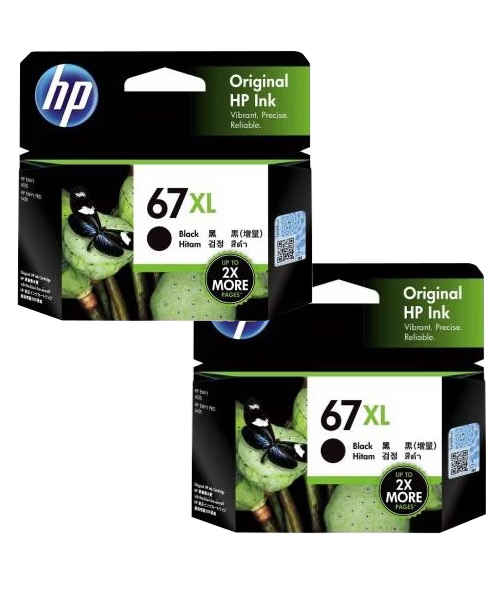 HP 67XL Black Inkjet Printer Cartridge, 2 Packs on sale