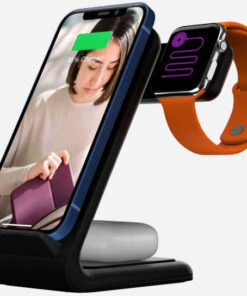 Alternative view of STM ChargeTree Swing Multi Device Charging Station, Black