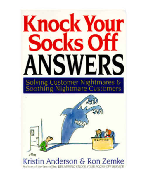 Knock Your Socks Off Answers by Kristin Anderson and Ron Zemke books on sale