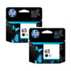 HP 65 Black Inkjet Printer Cartridge, 2 Packs on sale